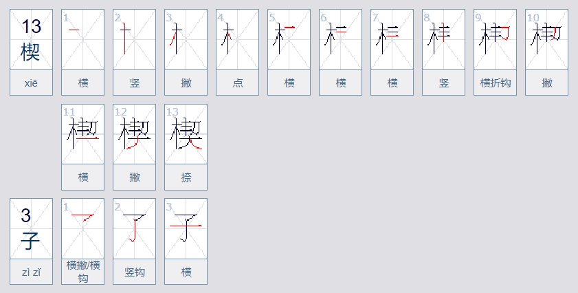 楔子二字应该怎么写？