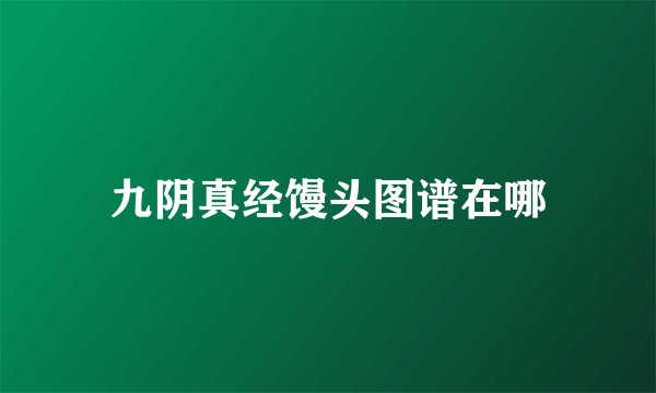 九阴真经馒头图谱在哪