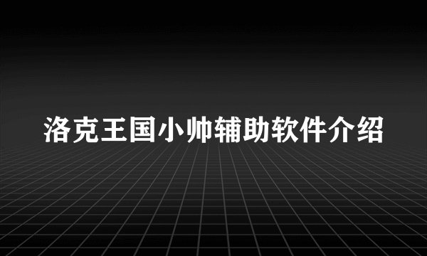洛克王国小帅辅助软件介绍