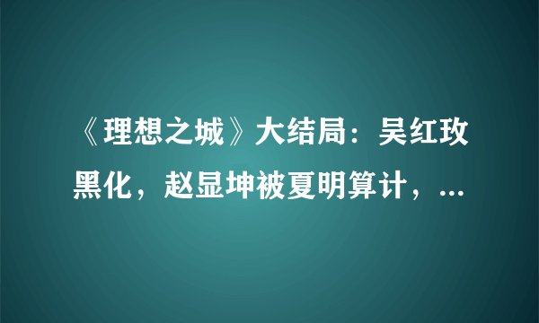 《理想之城》大结局：吴红玫黑化，赵显坤被夏明算计，王明宇上位，苏筱辞职