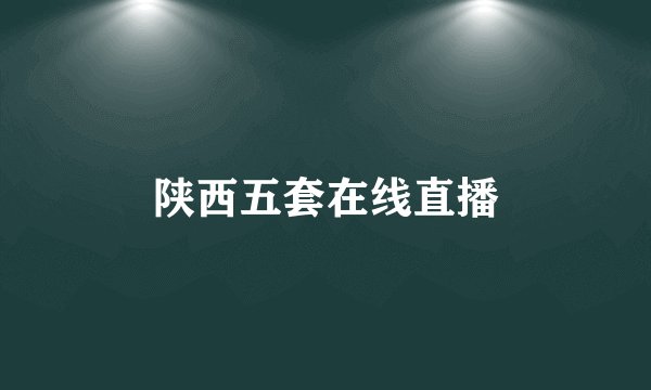 陕西五套在线直播