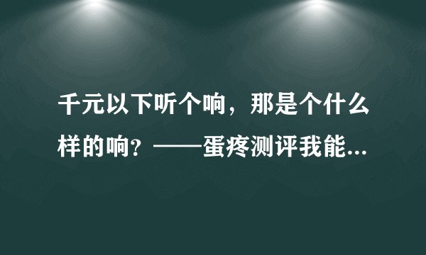 千元以下听个响，那是个什么样的响？——蛋疼测评我能买到的最低价解码耳放台机。