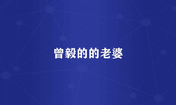 曾毅的的老婆
