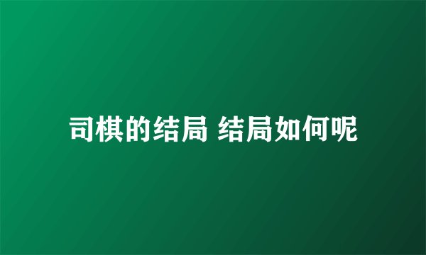 司棋的结局 结局如何呢