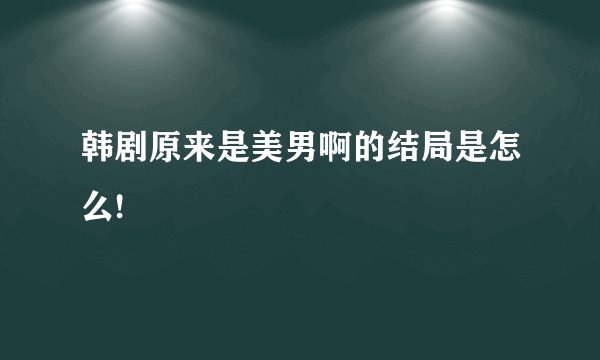 韩剧原来是美男啊的结局是怎么!