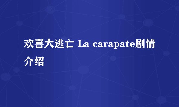 欢喜大逃亡 La carapate剧情介绍