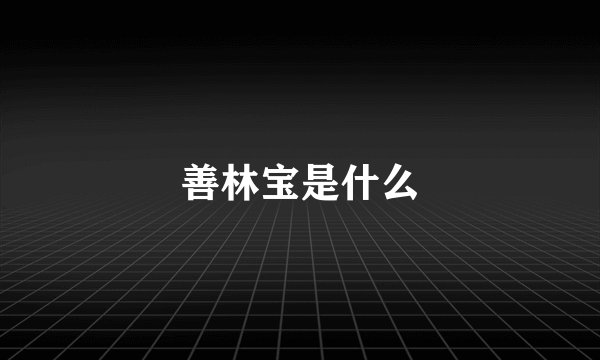 善林宝是什么