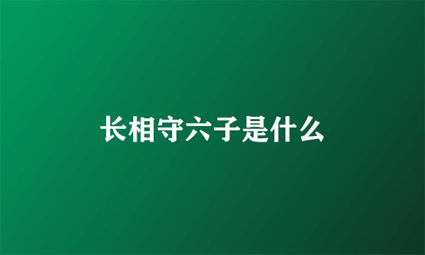 长相守六子是什么