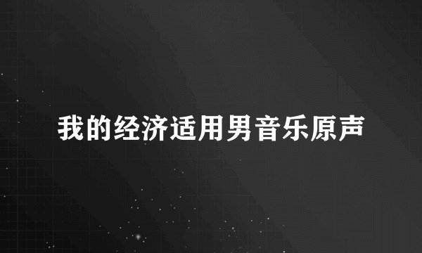 我的经济适用男音乐原声