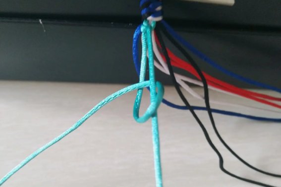 五彩绳手链编法