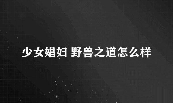 少女娼妇 野兽之道怎么样