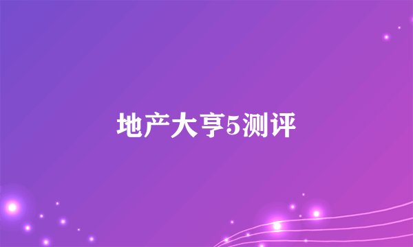 地产大亨5测评