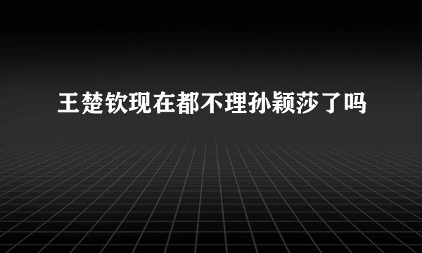 王楚钦现在都不理孙颖莎了吗