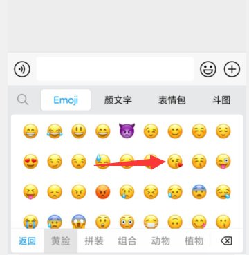 微信飞吻表情在哪?