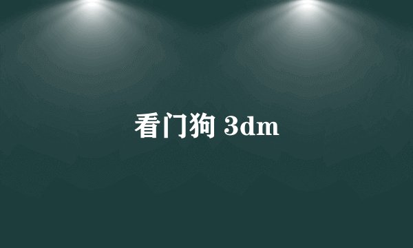 看门狗 3dm