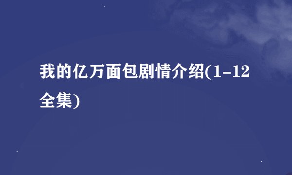 我的亿万面包剧情介绍(1-12全集)