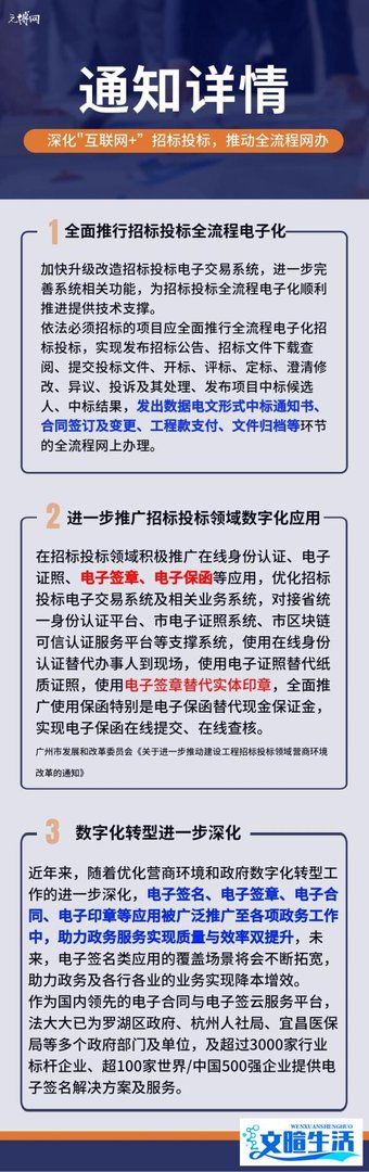 广州：招投标全流程网上办，电子签章替代实体印章，电子章盖法有讲究