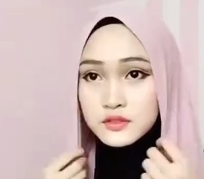 穆斯林女生围巾的围法