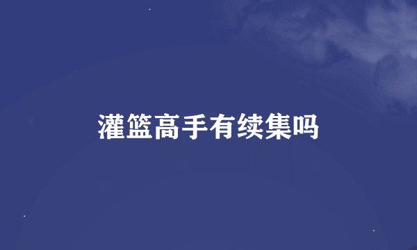 灌篮高手有续集吗