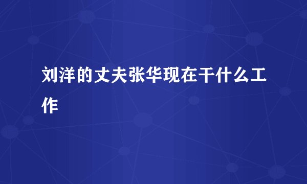 刘洋的丈夫张华现在干什么工作
