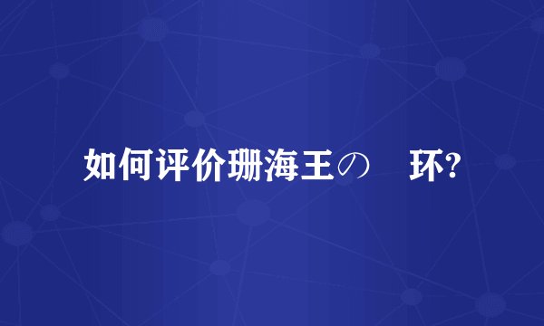 如何评价珊海王の円环?