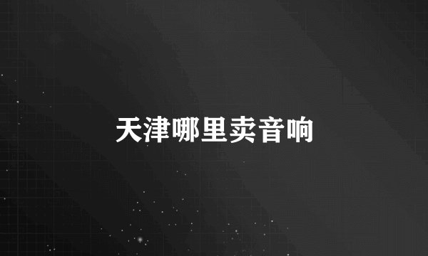 天津哪里卖音响