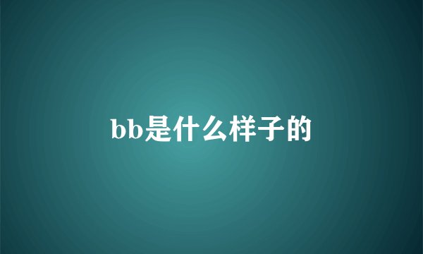 bb是什么样子的