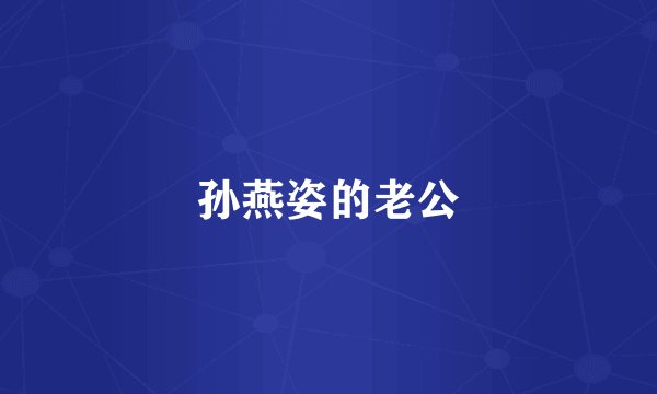 孙燕姿的老公