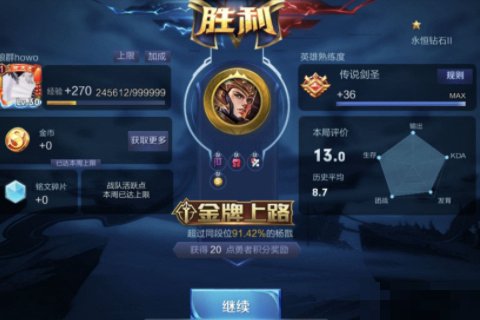 王者荣耀金牌银牌怎么判定