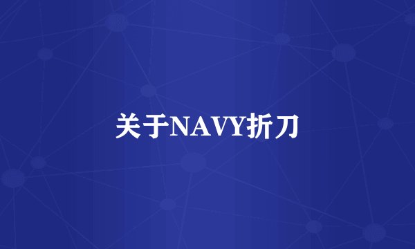 关于NAVY折刀