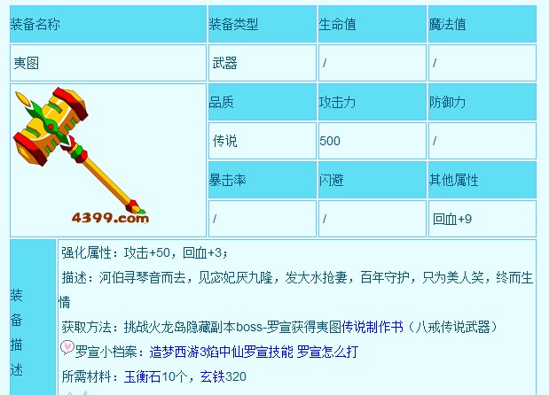 造梦西游3猪八戒最好的装备都在哪打