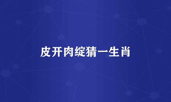 皮开肉绽猜一生肖