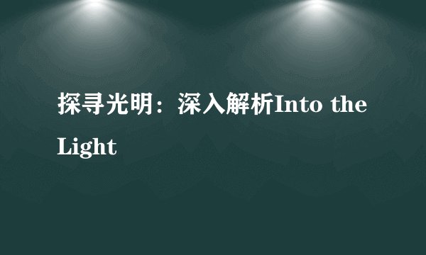 探寻光明：深入解析Into the Light