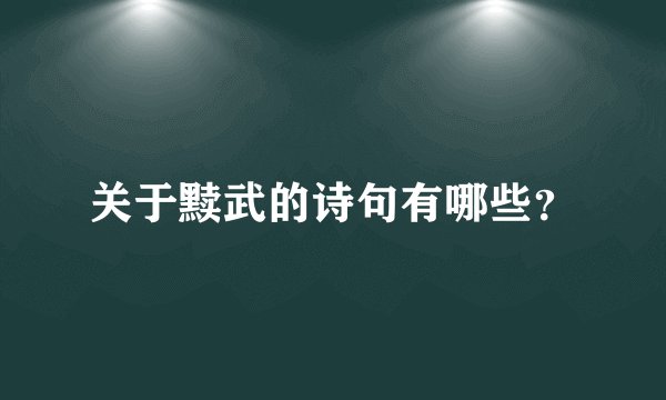 关于黩武的诗句有哪些？