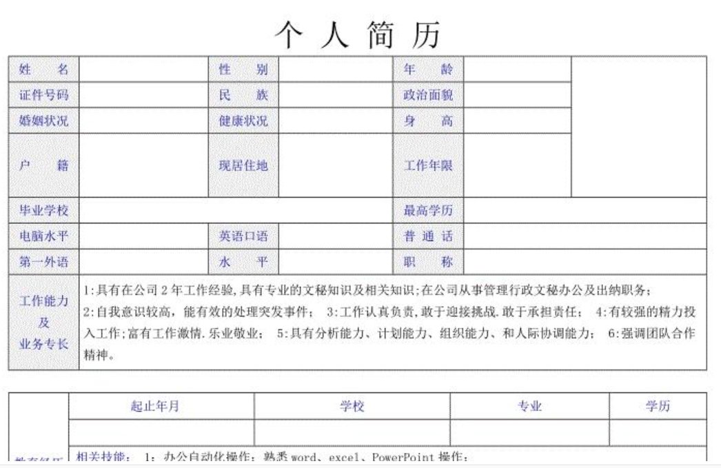 从小学到大学的个人简历怎么写