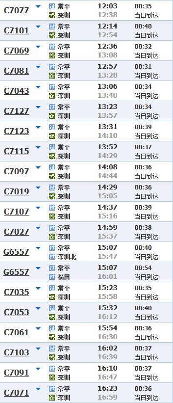常平火车站可以到深圳哪个站？