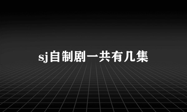 sj自制剧一共有几集
