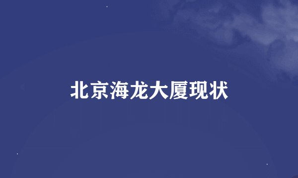 北京海龙大厦现状