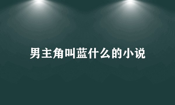男主角叫蓝什么的小说