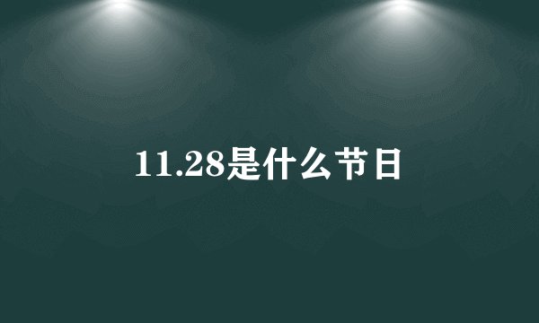 11.28是什么节日