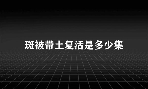 斑被带土复活是多少集