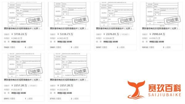 近亿股流拍 贾跃亭兄弟所持4410万股乐视网股票拍出8000多万