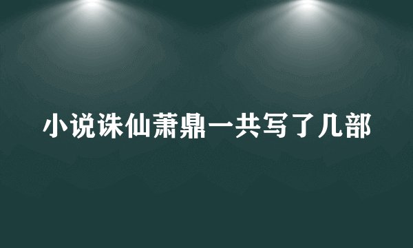 小说诛仙萧鼎一共写了几部