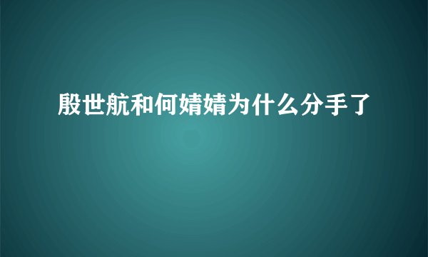 殷世航和何婧婧为什么分手了