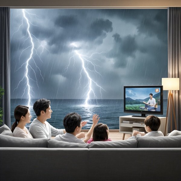 雷雨天可以看电视吗?