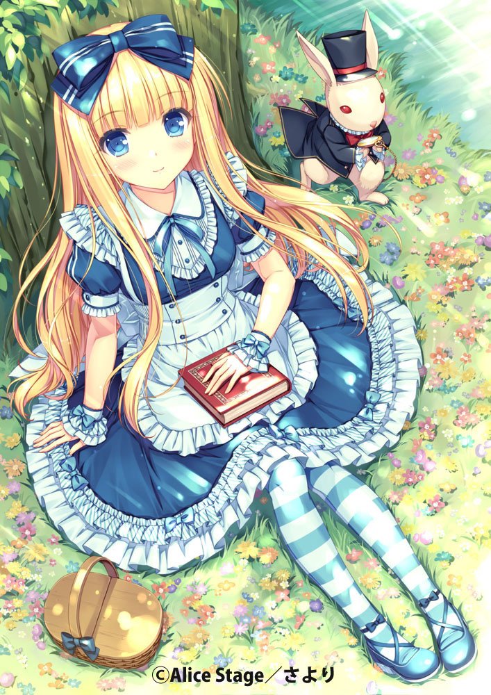 一个小女孩靠树坐着看书的图(漫画点)