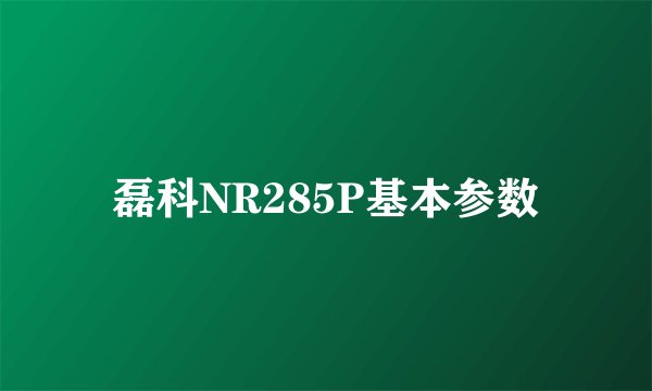 磊科NR285P基本参数