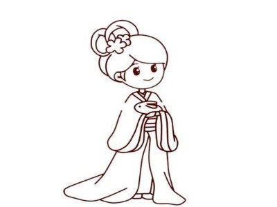 中秋节嫦娥怎么画