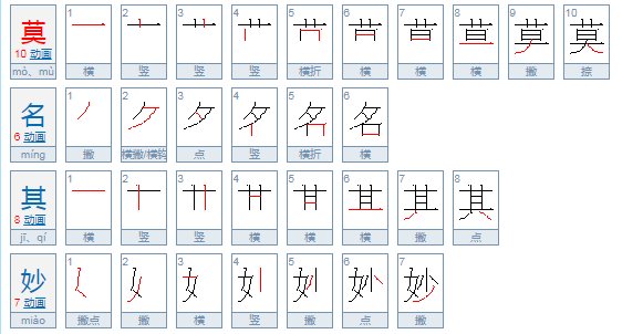 莫名与莫明的区别是什么？