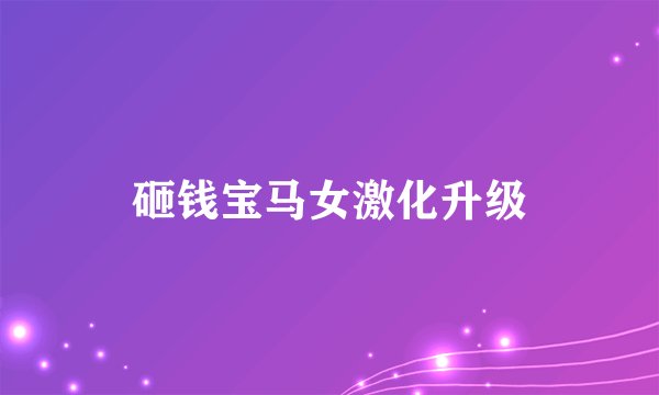 砸钱宝马女激化升级